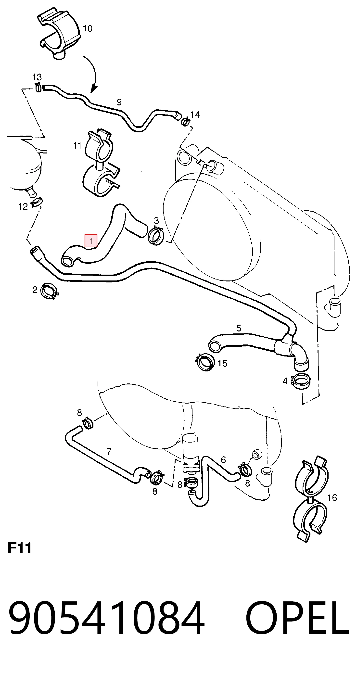 90541084 Opel