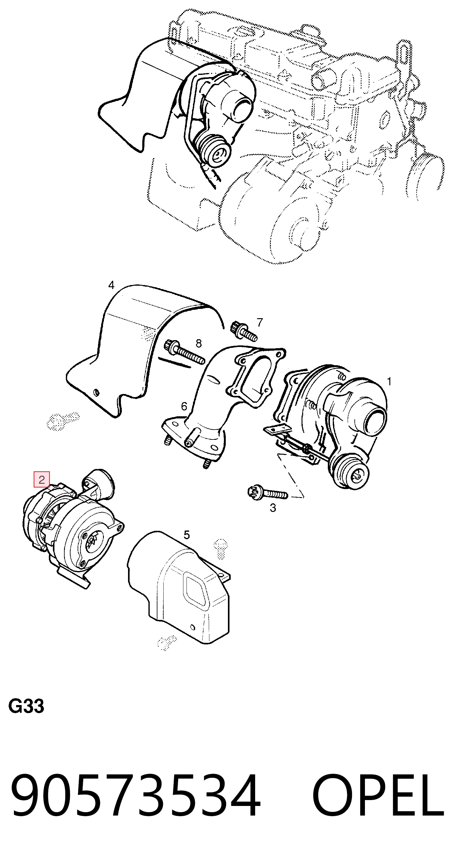 Turbina para Opel Frontera B 6B