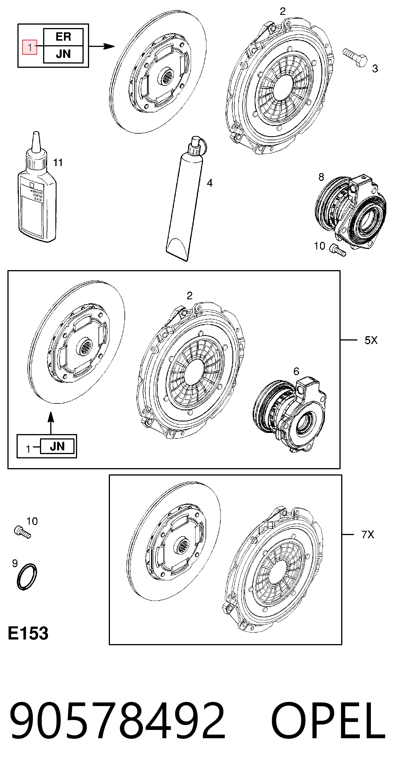 Disco de embraiagem Fiat/Alfa/Lancia 55562027