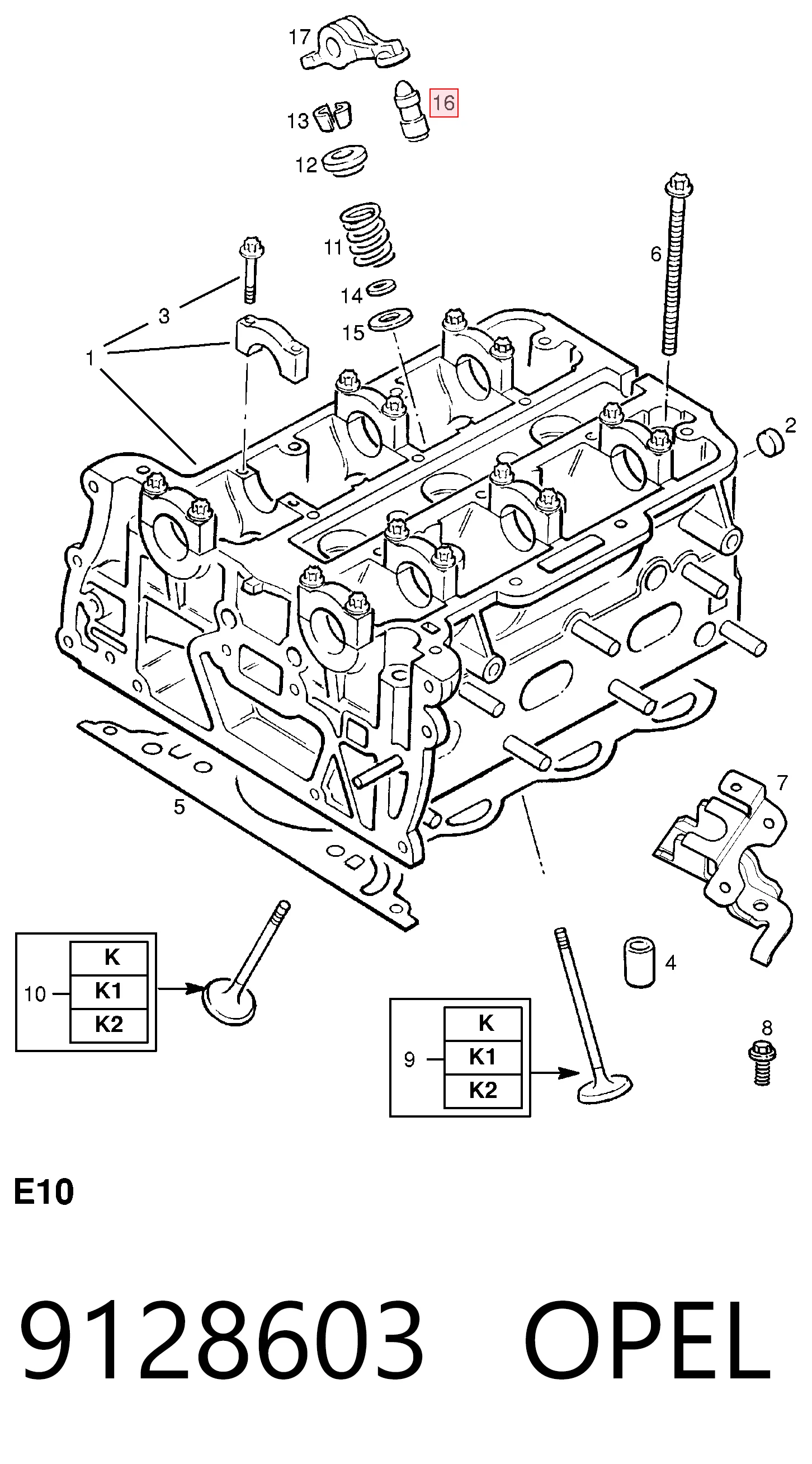 Compre 1286084E00000 Suzuki Compensador hidrâulico (empurrador hidrâulico), empurrador de válvulas