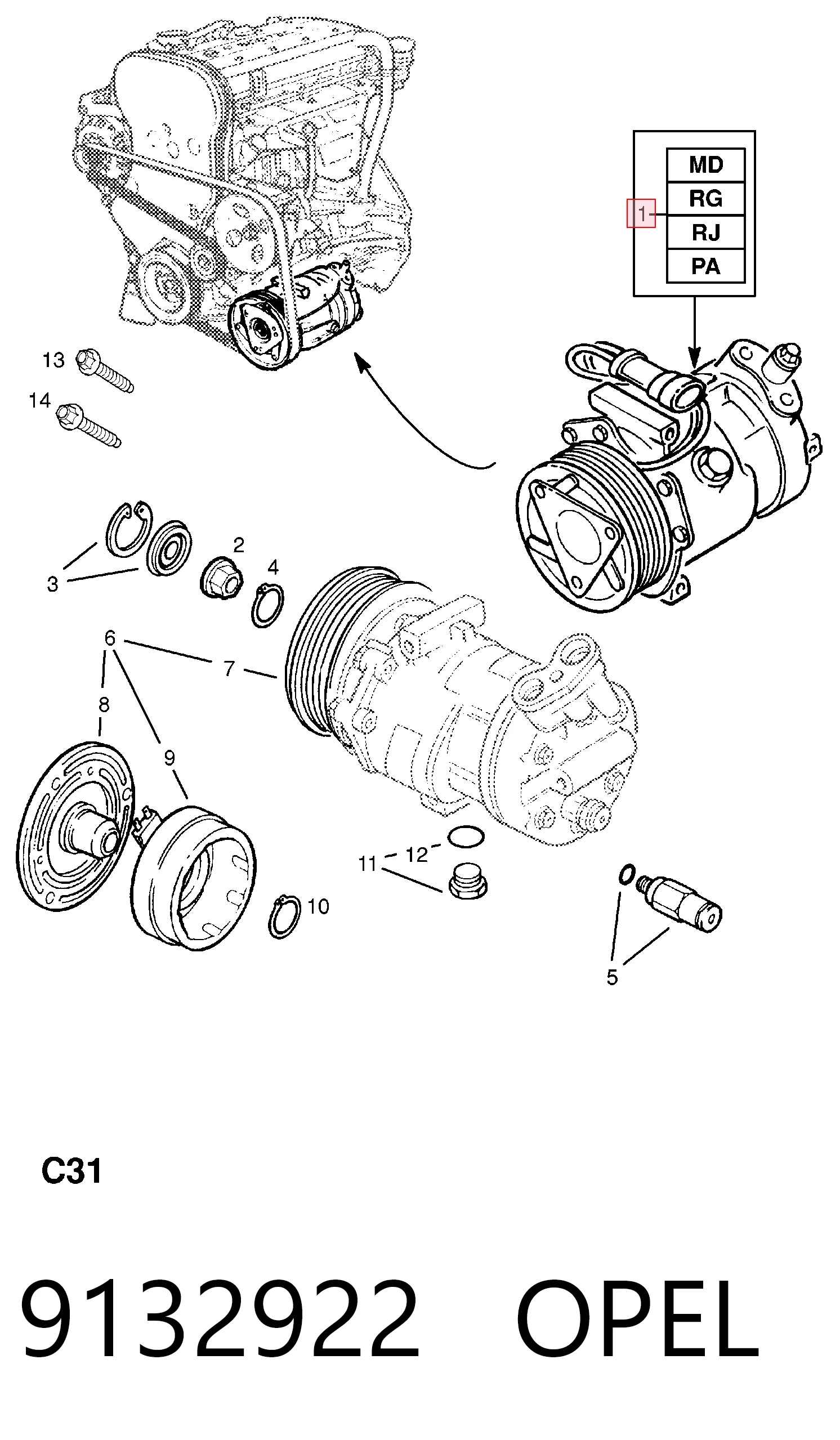 Compre SKK032 Polcar Compressor de aparelho de ar condicionado