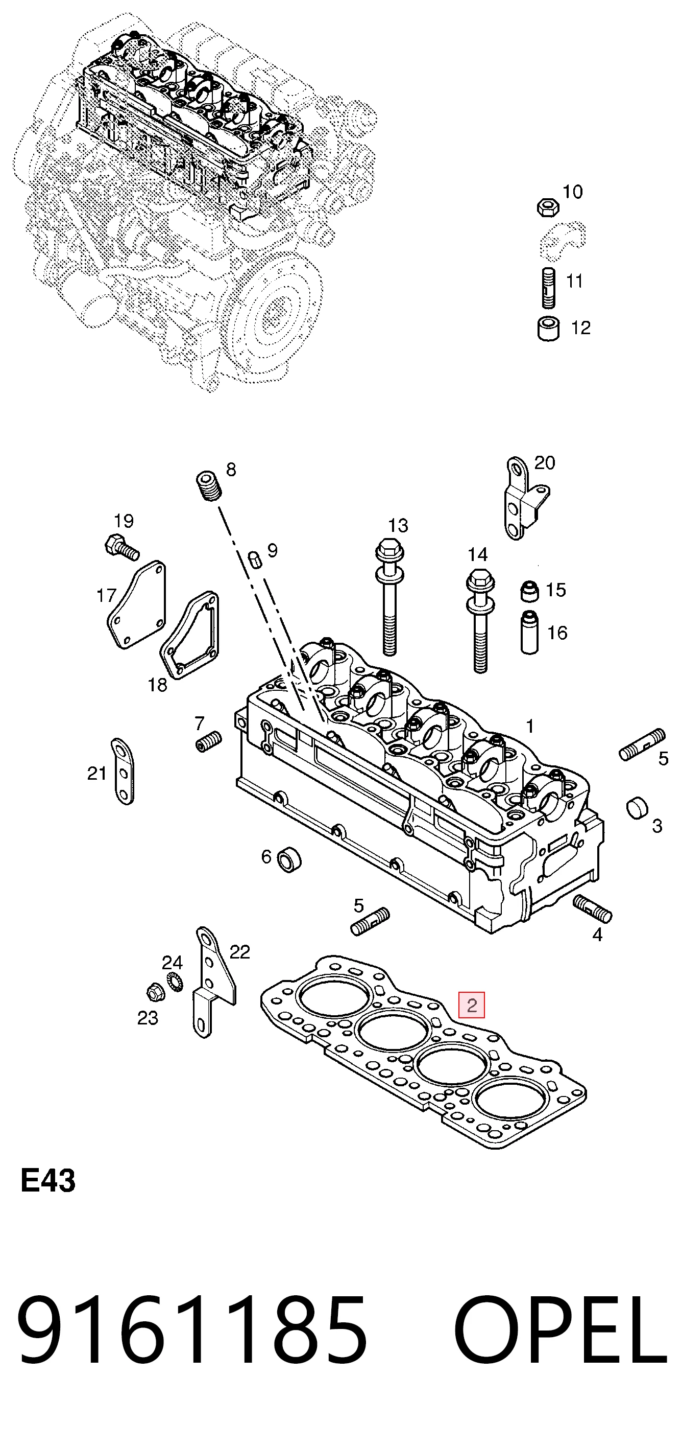 9161185 Opel