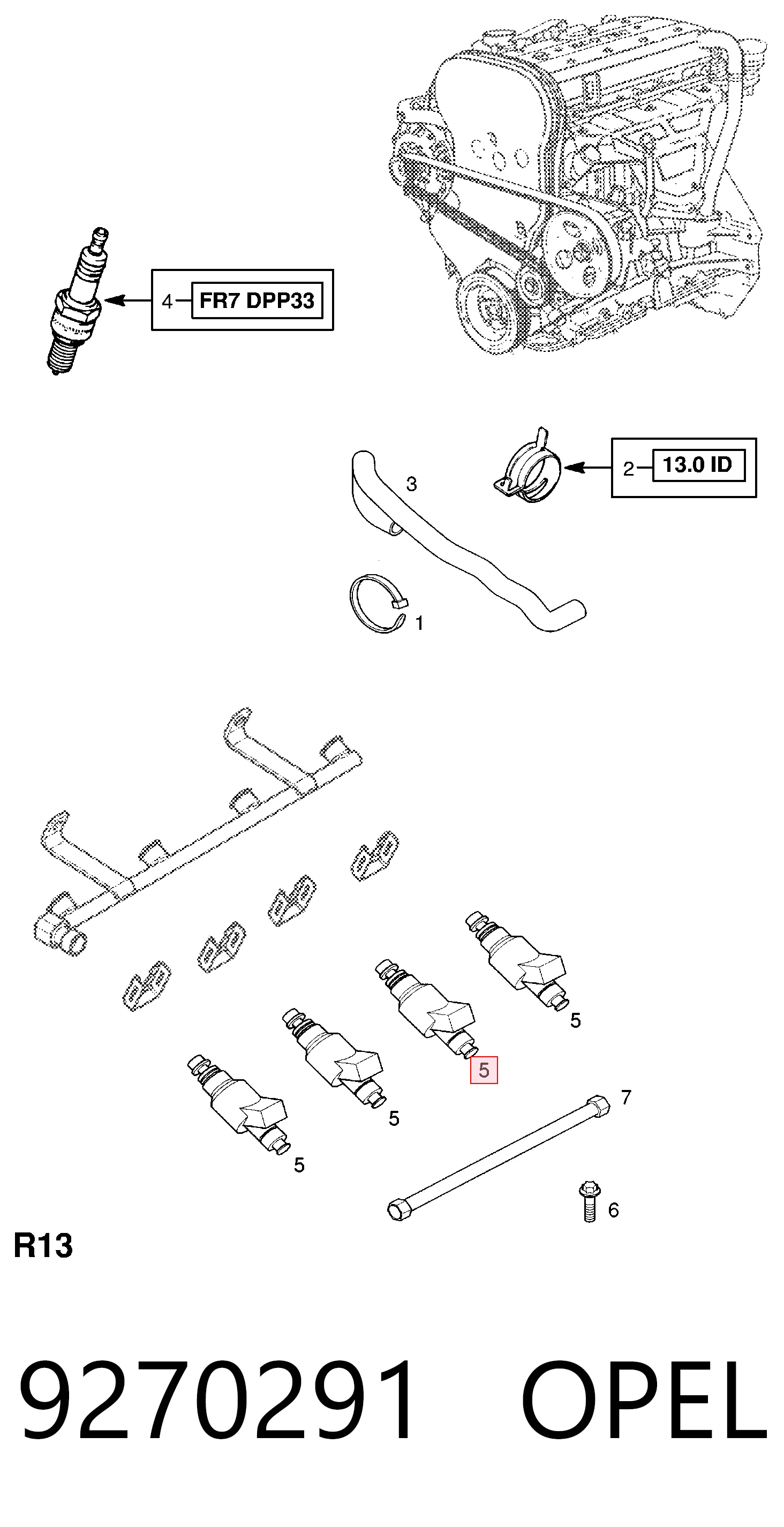 Compre 0046515172 Fiat/Alfa/Lancia Injetor de injeção de combustível
