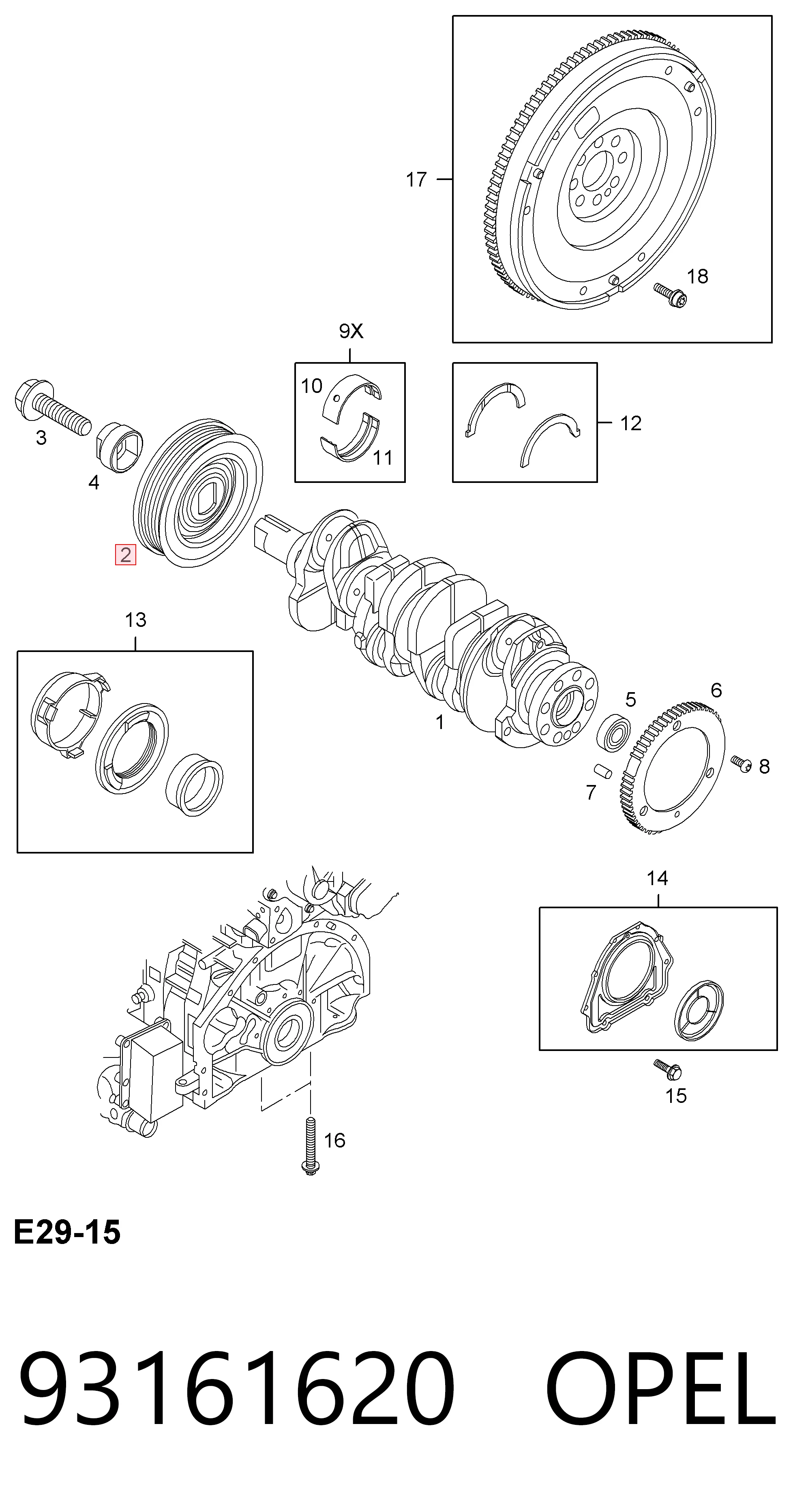  Polia de cambota Renault Trafic III plataforma a bordo (EG) (2014 - 2026) III
