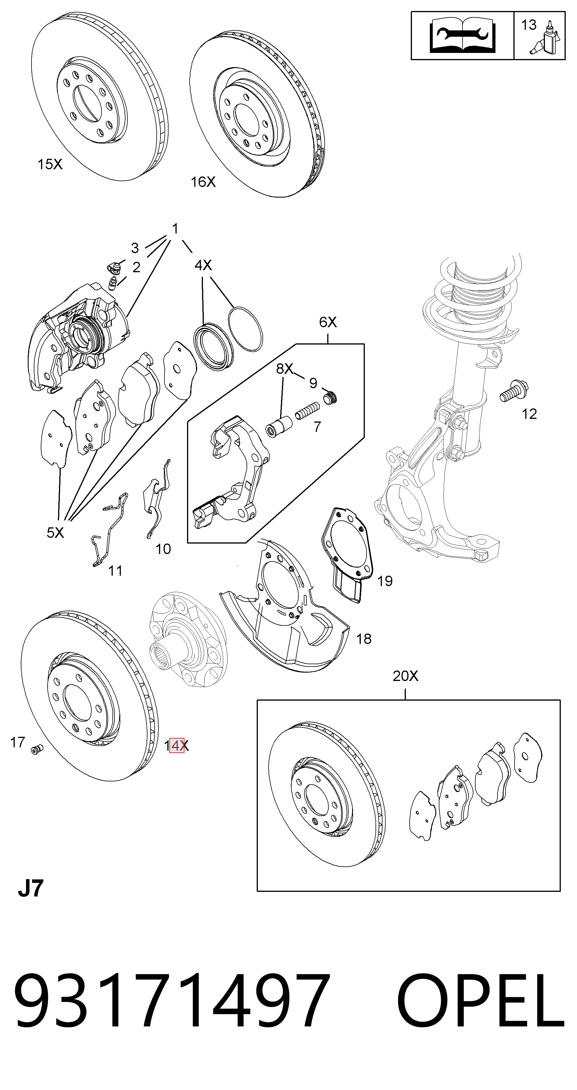  Vectra  carrinha (2002-2008) original desde 59,23 €