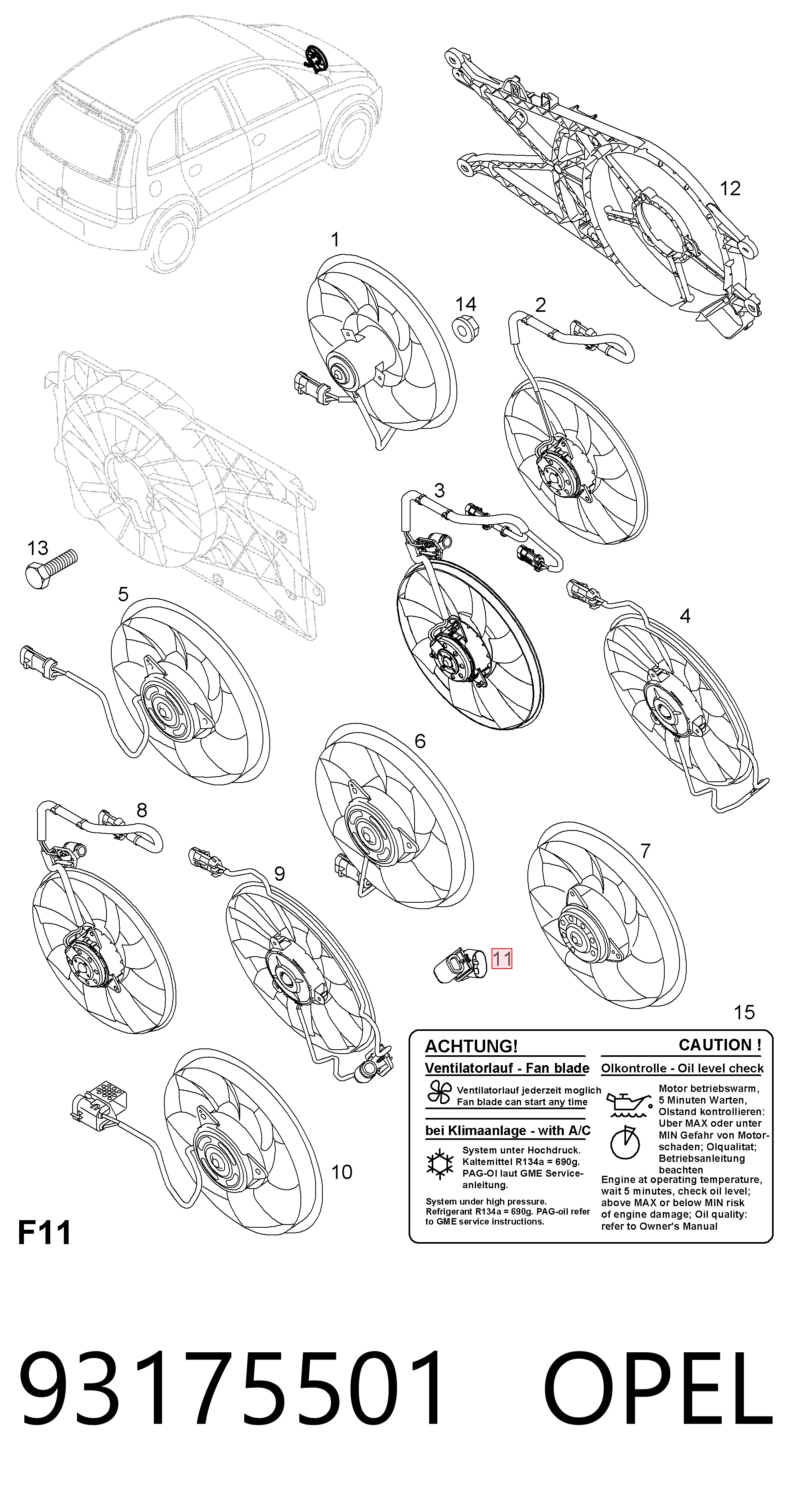 Regulador de revoluções de ventilador de esfriamento (unidade de controlo) Peugeot/Citroen 93175501 preço, a partir de 12,83 USD