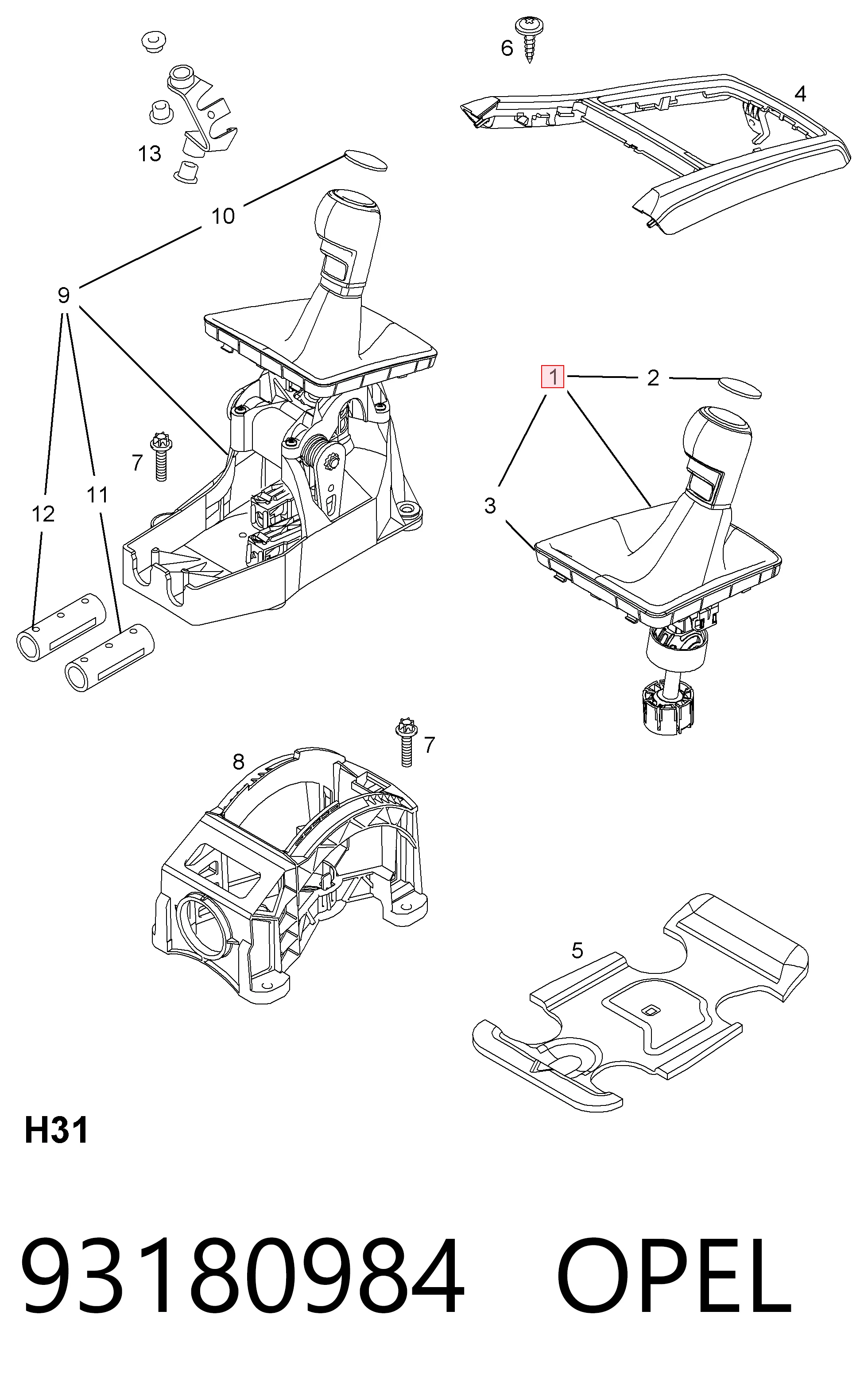 Avalanca de mudança para Opel Astra H L69