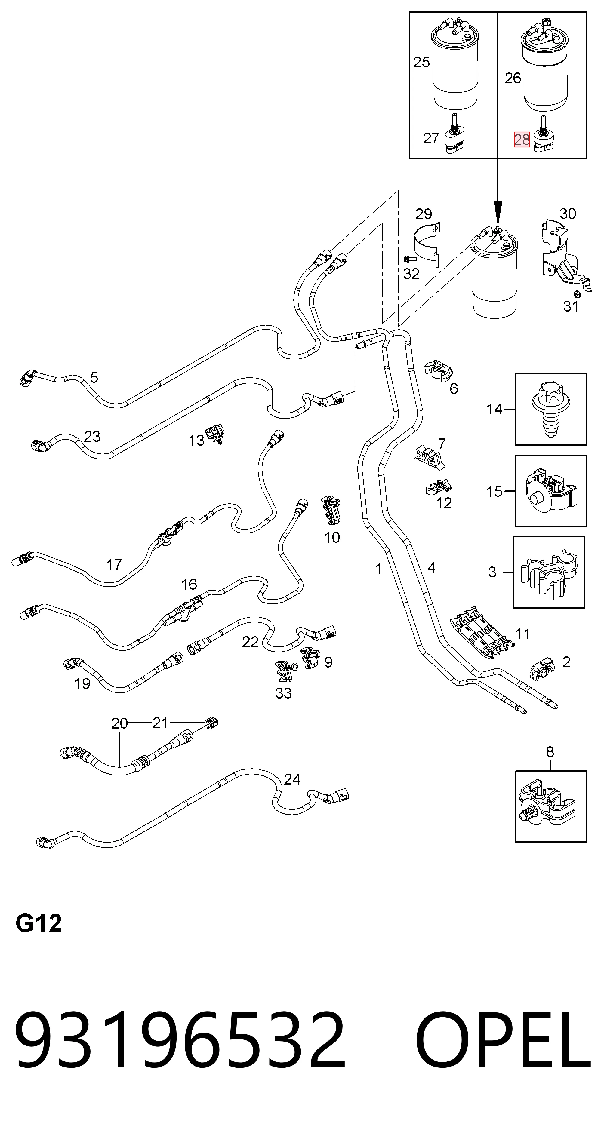Sensor de temperatura de combustível General Motors 93196532 preço, a partir de 58,80 USD