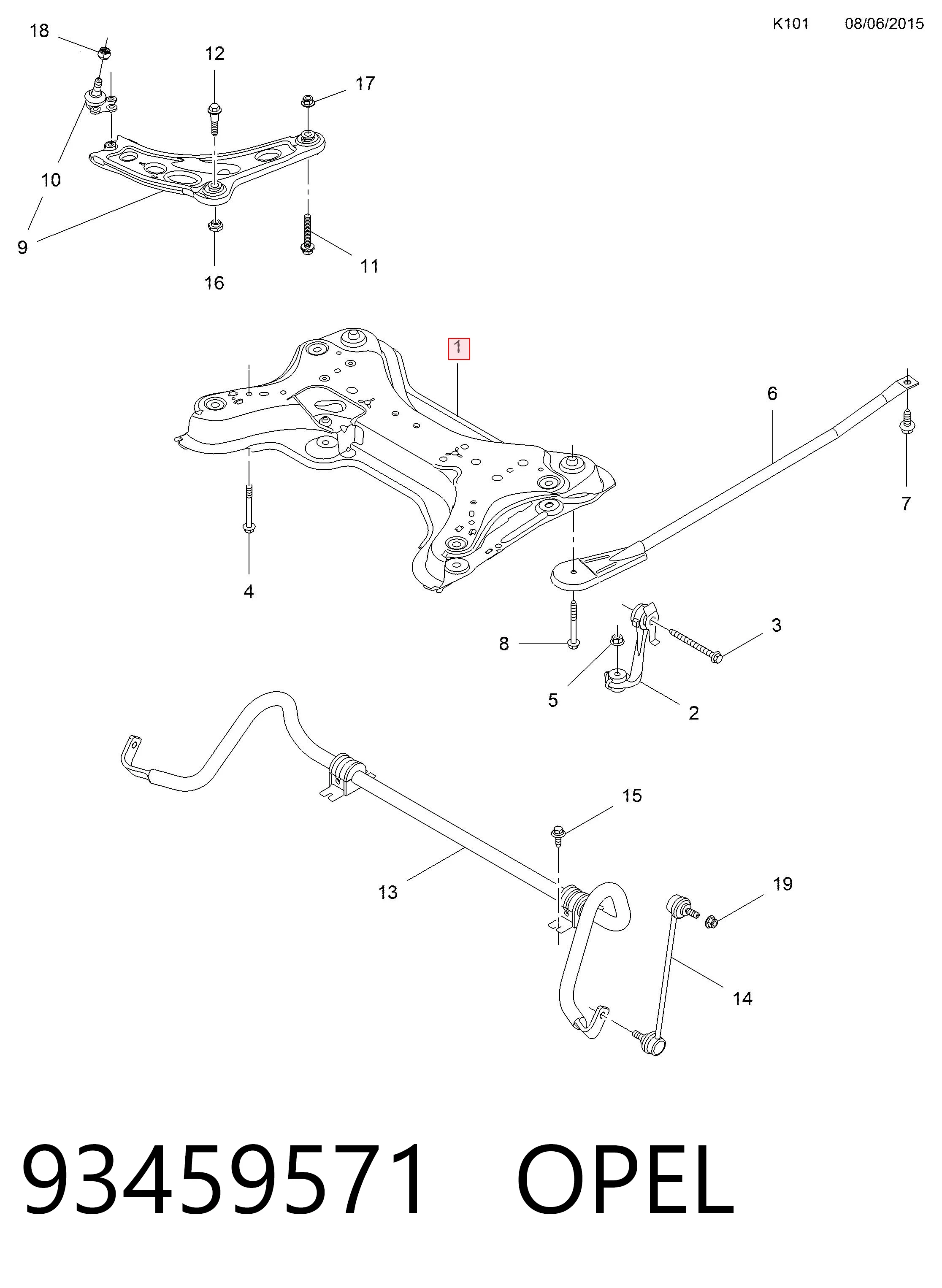 Compre 8200039866 Nissan/Infiniti Viga de suspensão dianteira (plataforma veicular)