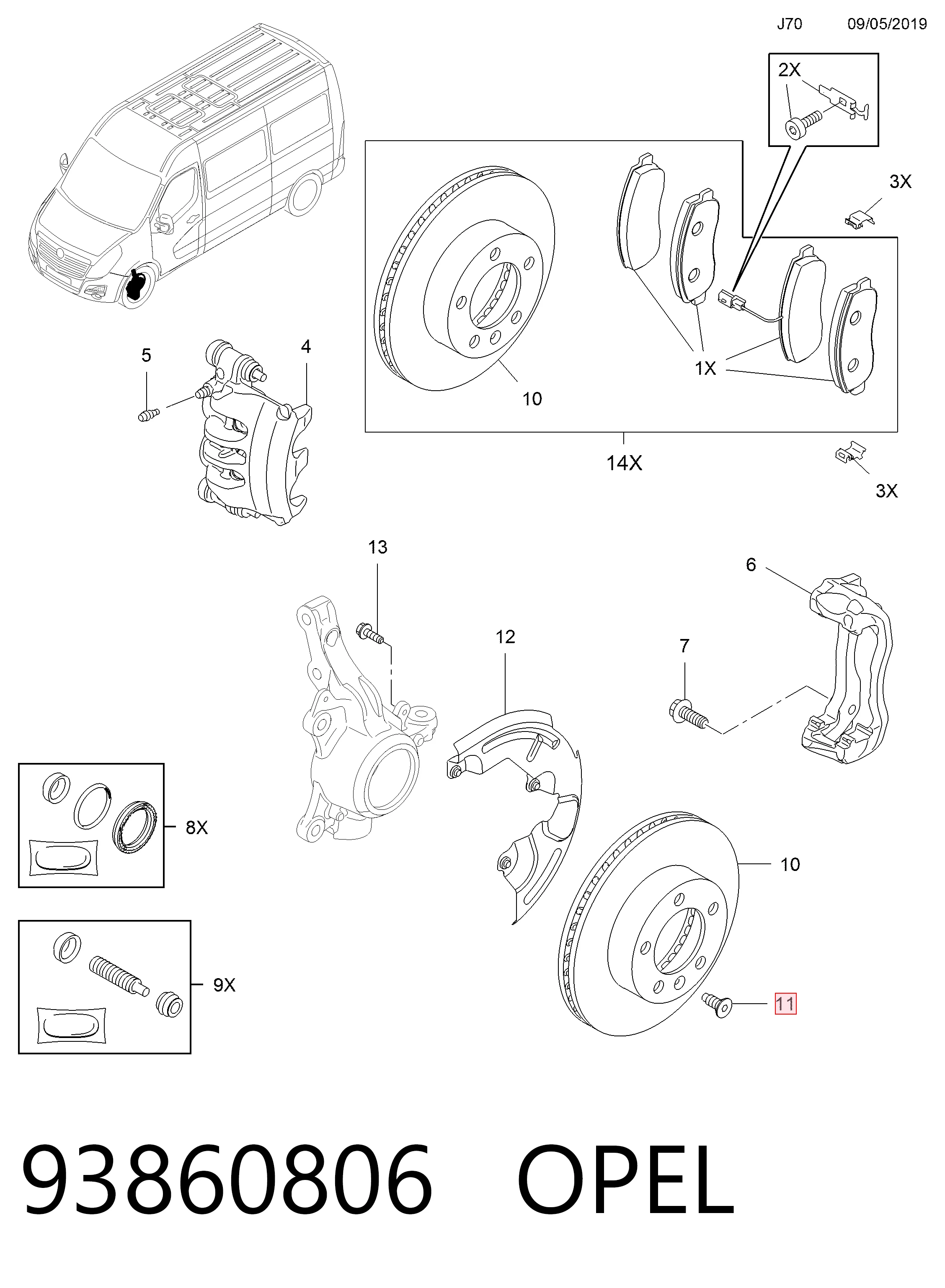 93860806 Opel