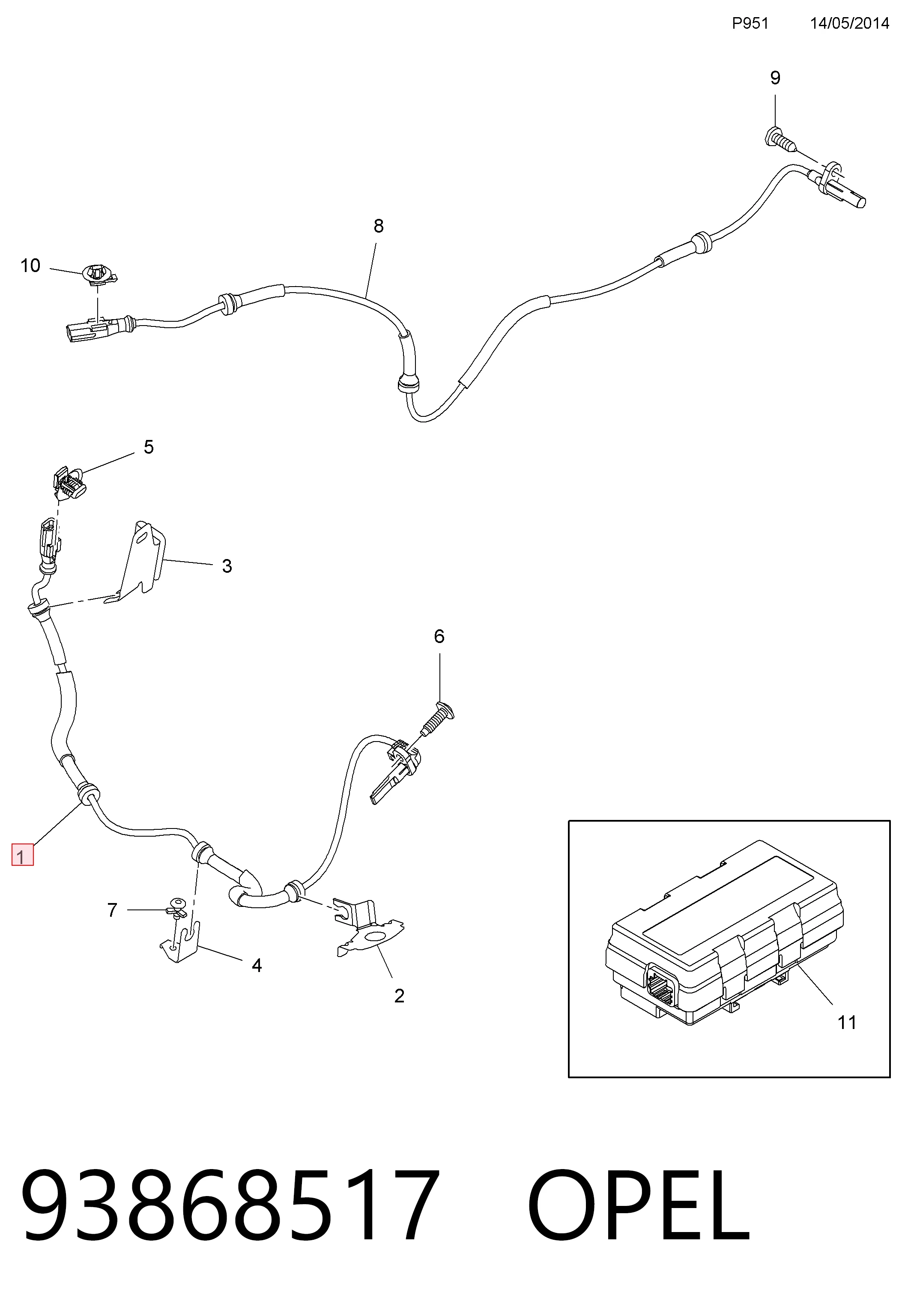 93868517 Opel