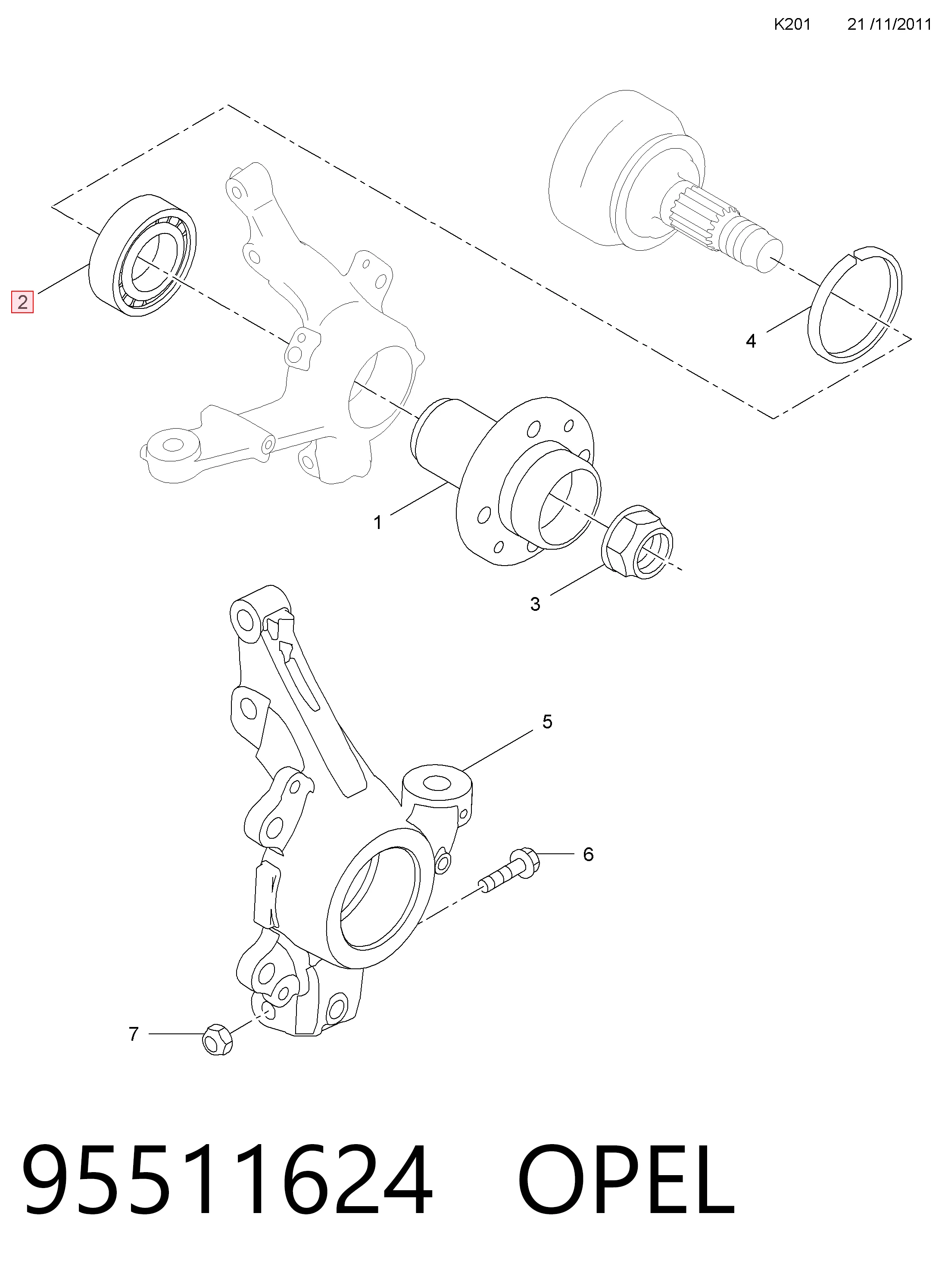 95511624 Opel