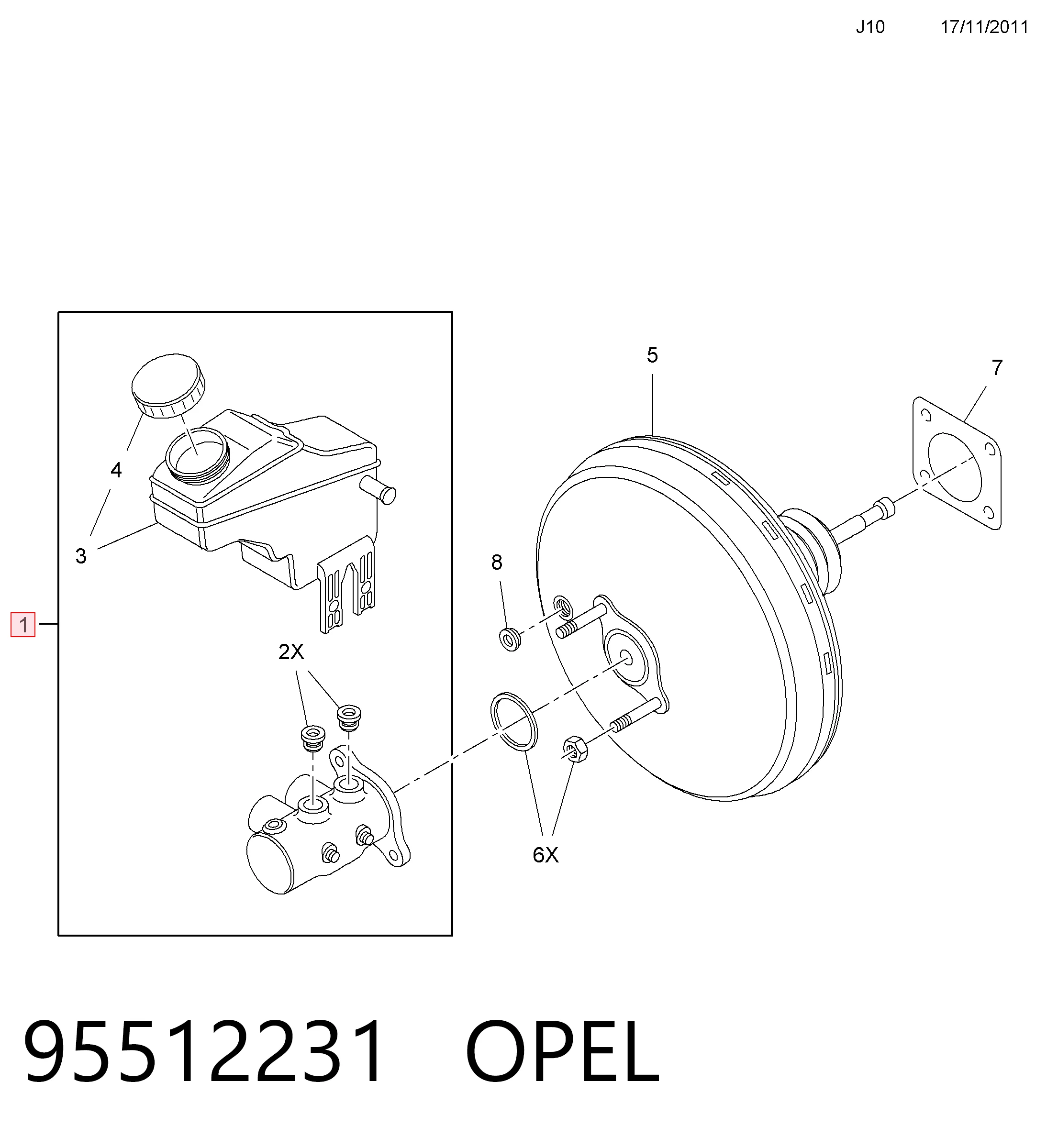 Compre Cilindro mestre do freio Fiat Doblo 2