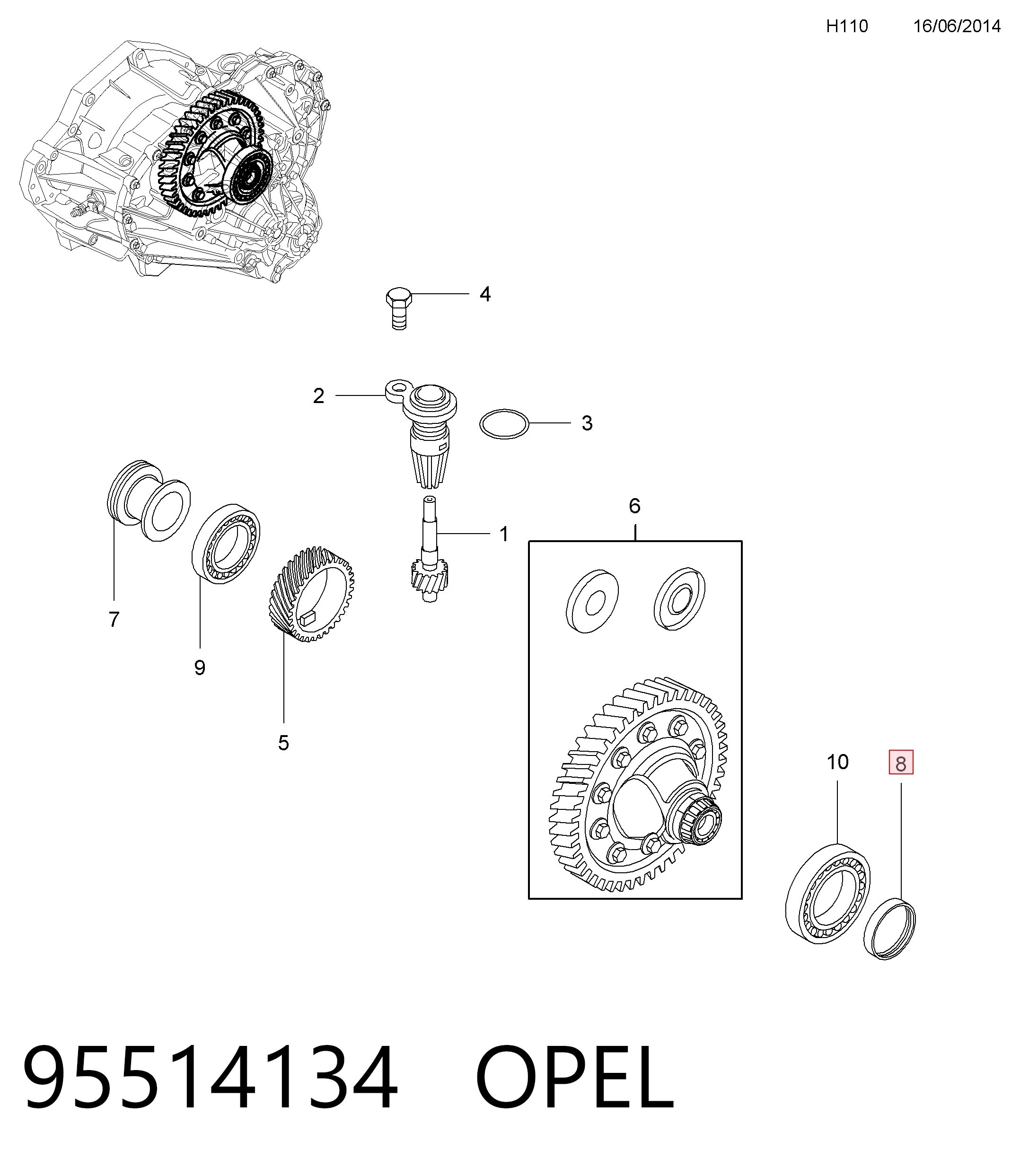 95514134 Opel
