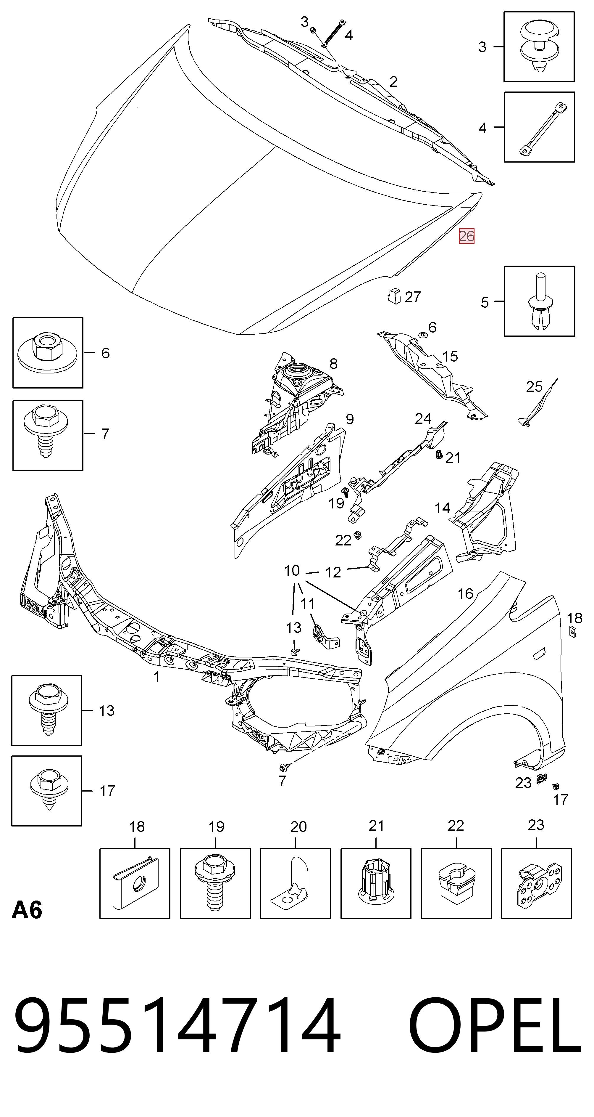  Capota Opel Corsa D monovolume (S07) (2006 - 2015) D