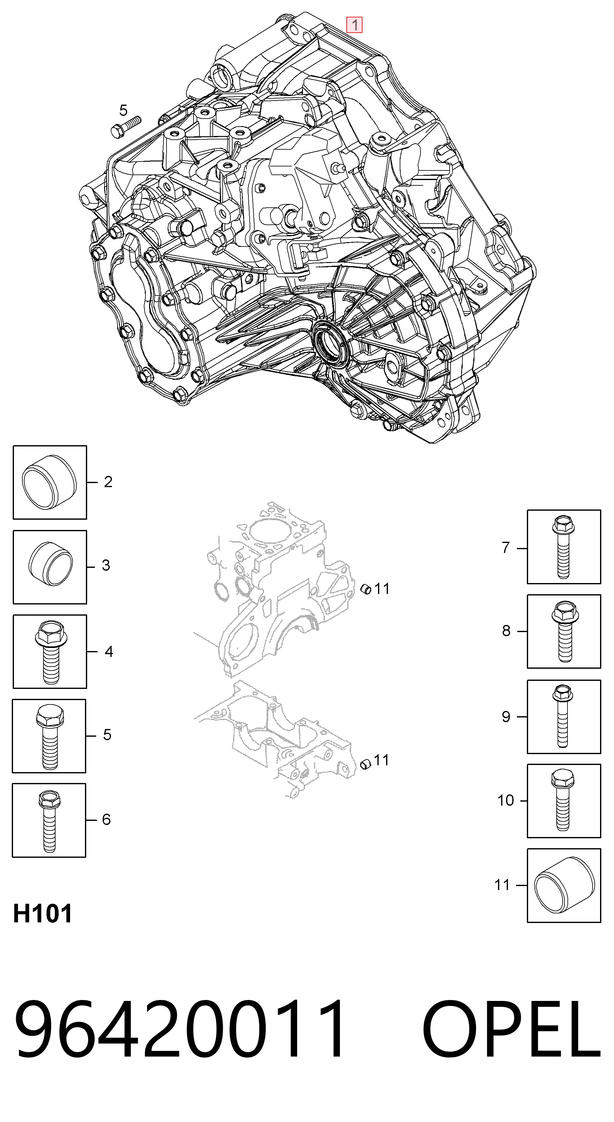 Caixa de Mudança montada (caixa mecânica de velocidades) para Chevrolet Captiva I C100