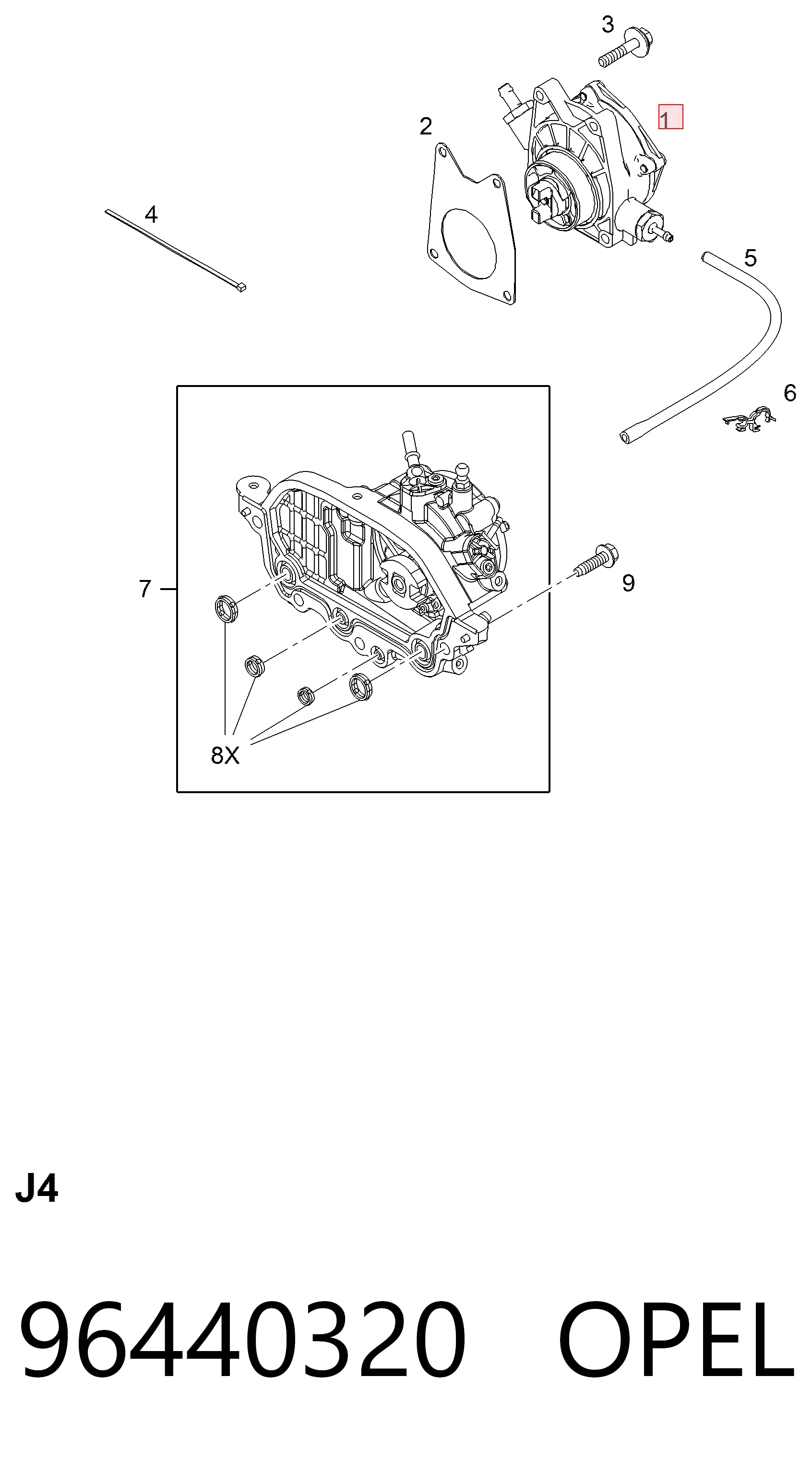  Bomba a vácuo Chevrolet Captiva I SUV (C100) (2006 - 2010) I