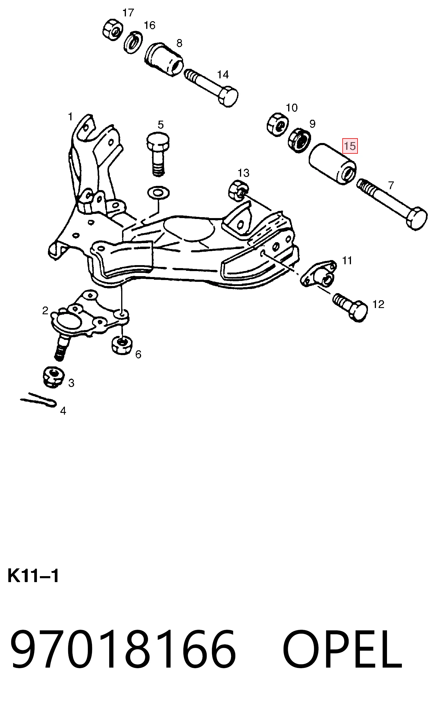 97018166 Opel