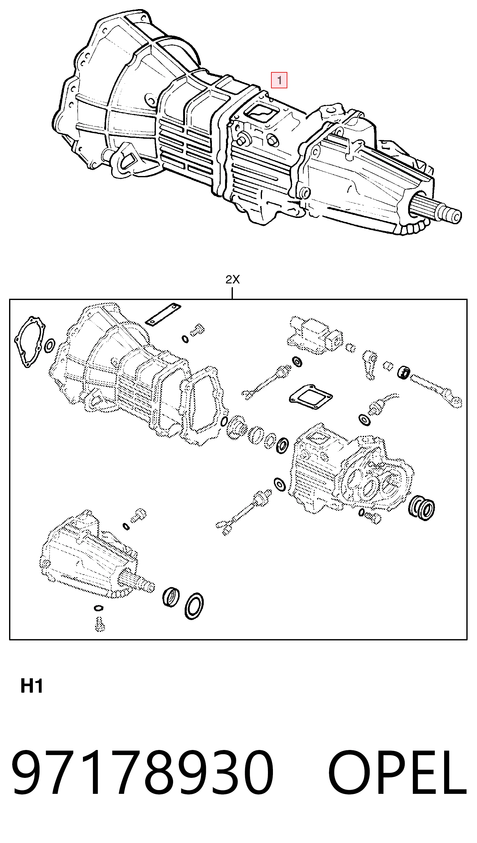 Caixa de Mudança montada (caixa mecânica de velocidades) para Opel Frontera B 6B