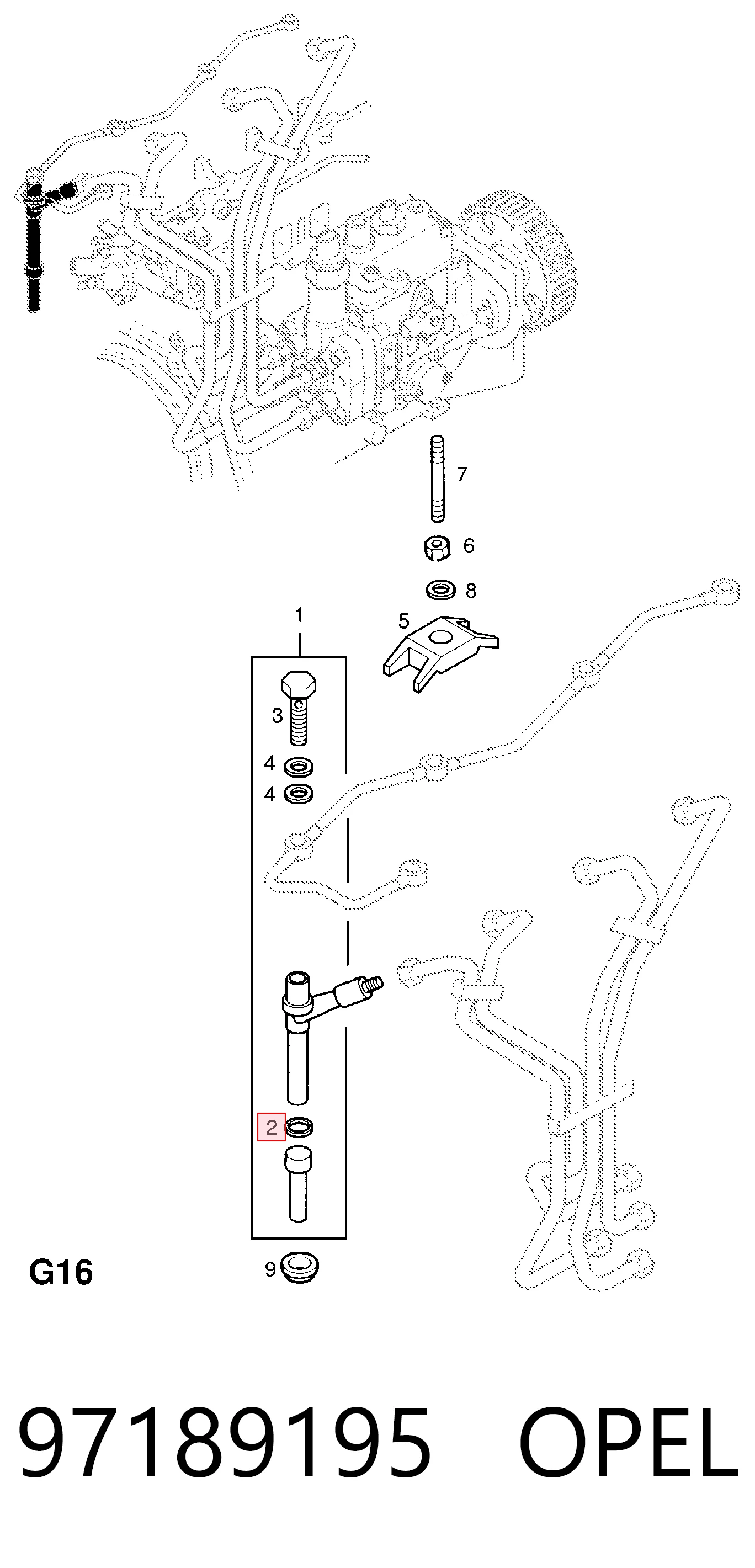 821206 General Motors Kit de reparação do injetor