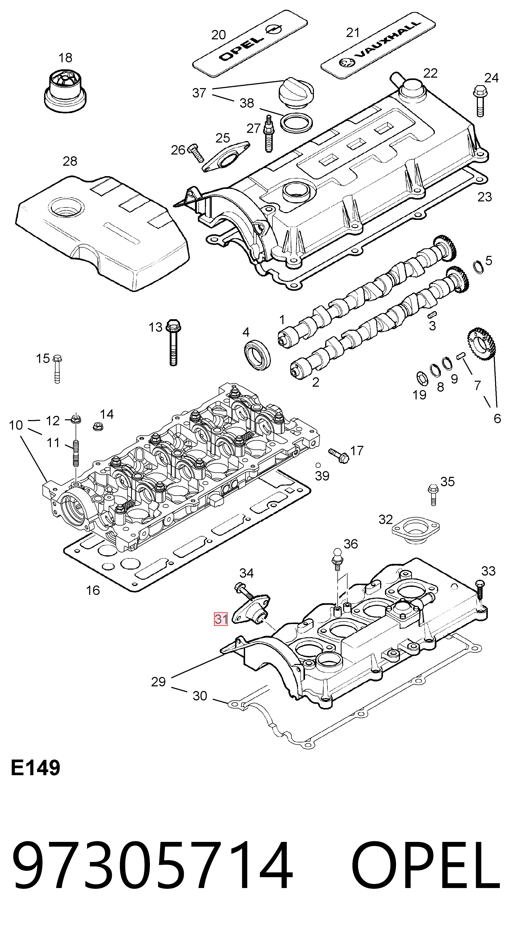 Compre 97305714 Peugeot/Citroen Vedante de cabeça do injetor