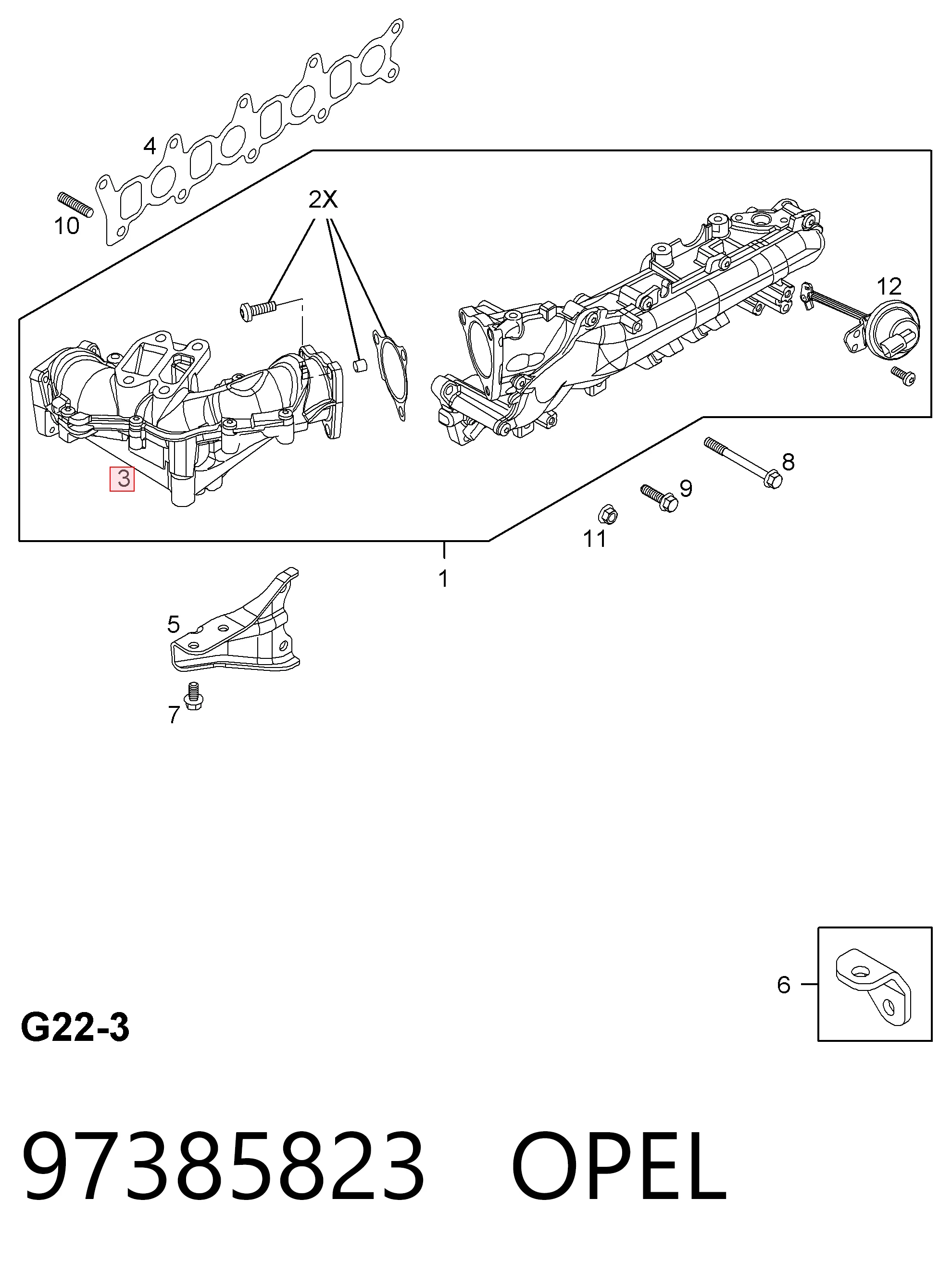 Tubo coletor de admissão Opel Astra preço, a partir de 33,69 USD