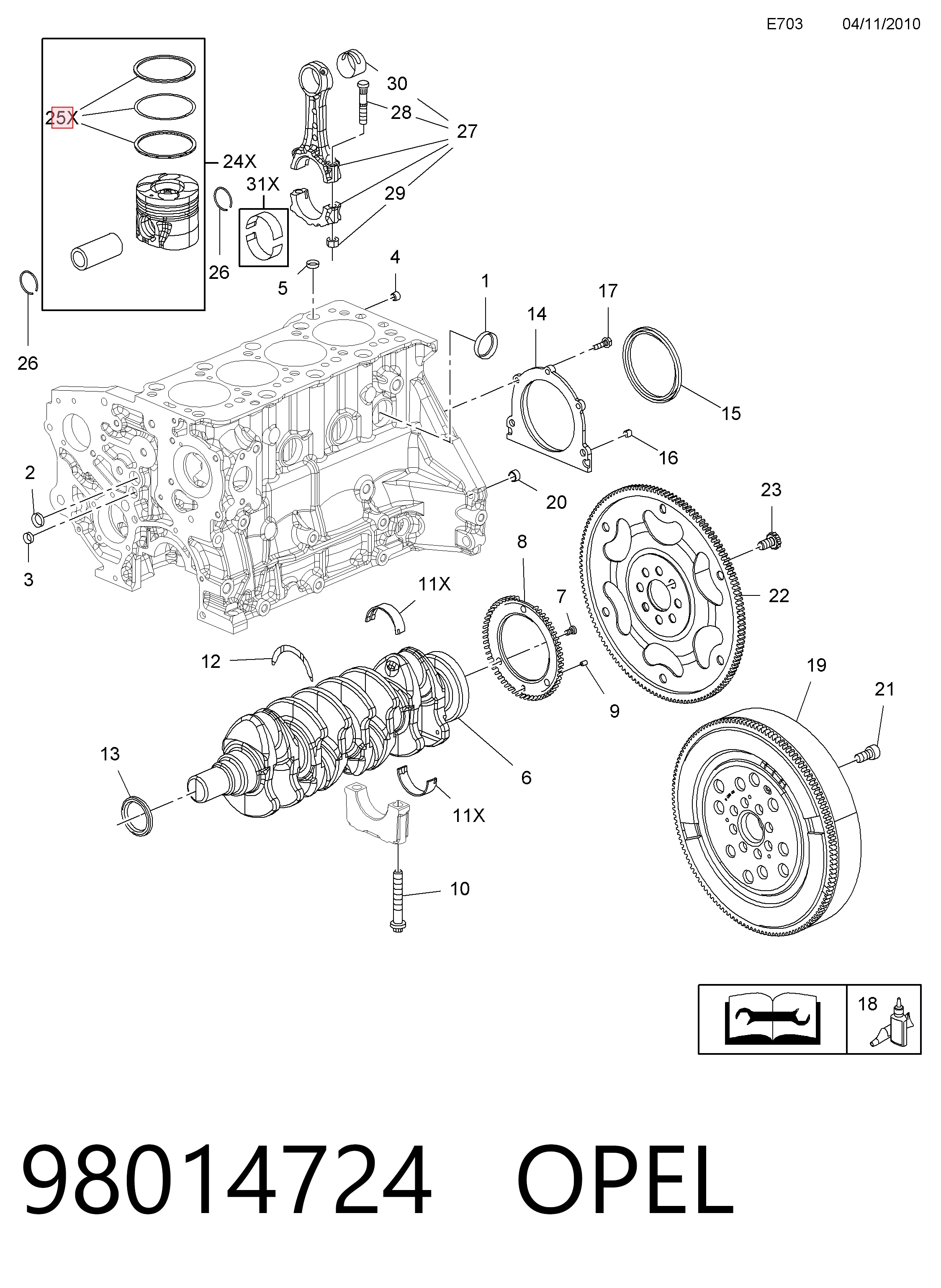 98014724 Opel