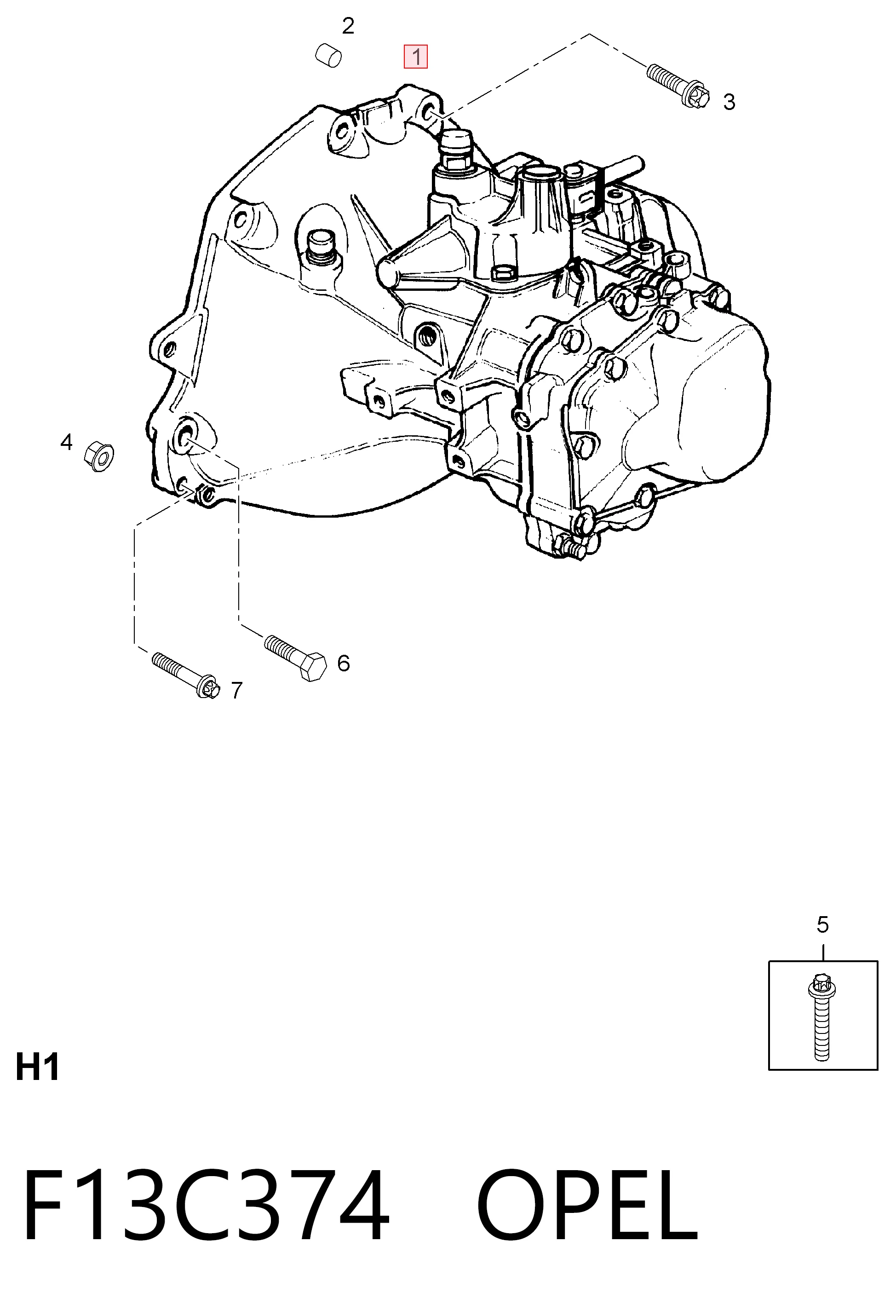 Caixa de Mudança montada (caixa mecânica de velocidades) para Opel Combo B 