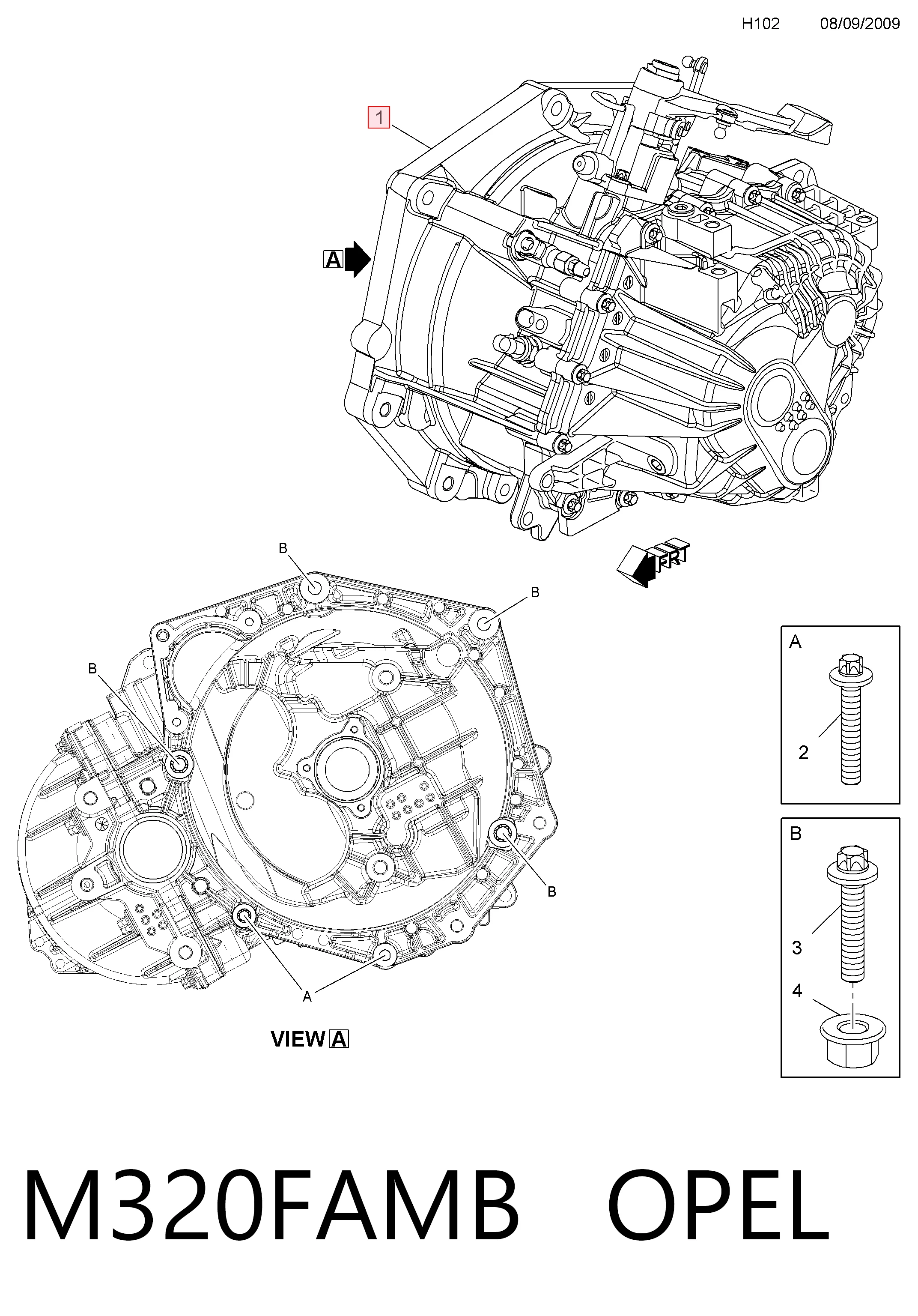 Compre 93169634 General Motors Caixa de Mudança montada (caixa mecânica de velocidades)