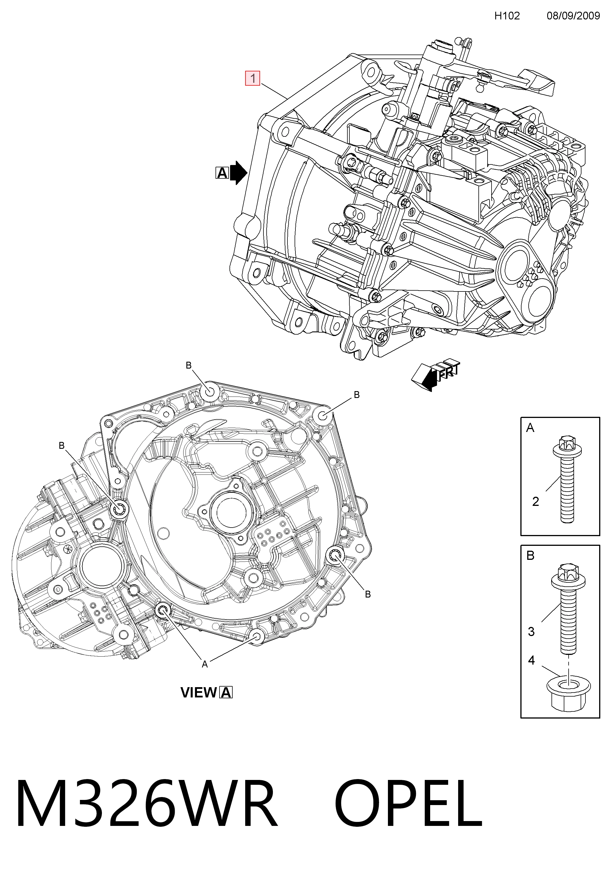 Caixa de Mudança montada (caixa mecânica de velocidades) 93169634 General Motors