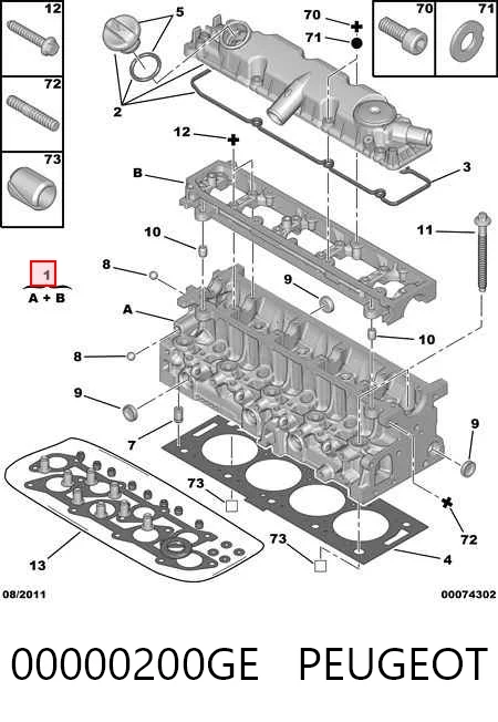 Cabeça de motor (CBC) para Peugeot Boxer 230L
