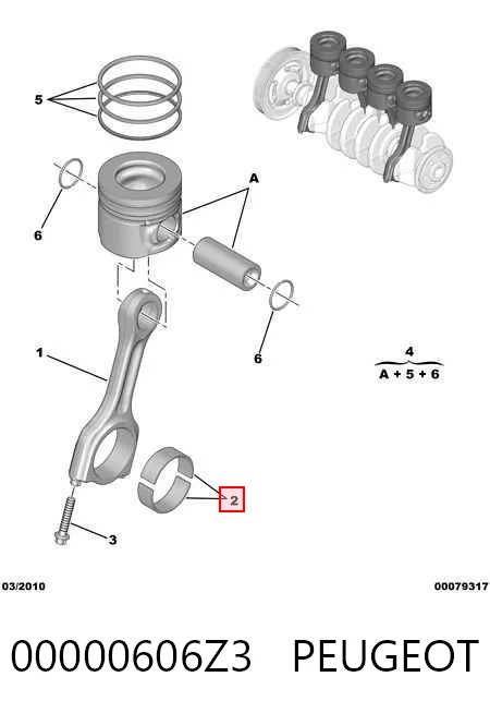 Compre 61516500 NE/NPR Folhas inseridas de cambota de biela, kit, padrão (STD)
