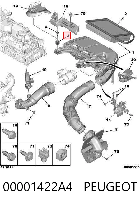 Coxim de caixa de filtro de ar Claas 1623159380