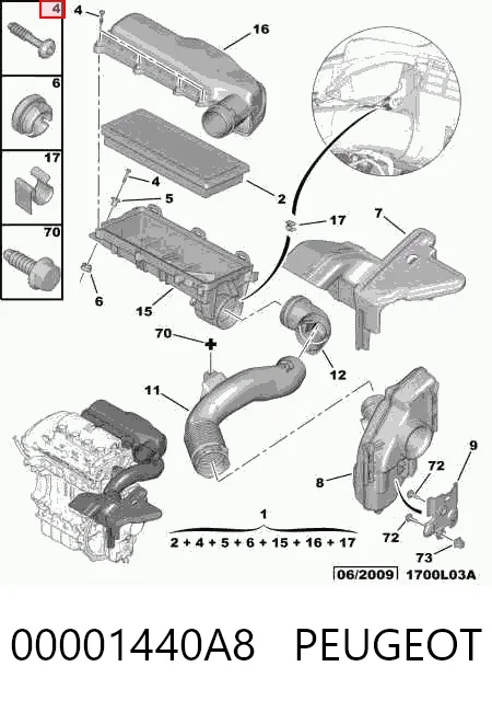 00001440A8 Peugeot/Citroen