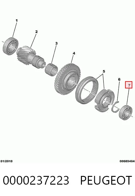 9402372230 Fiat/Alfa/Lancia Rolamento da árvore primária da Caixa de Mudança