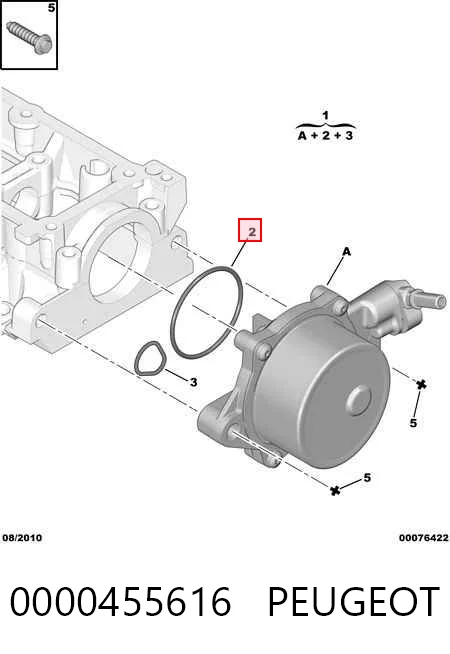 Vedante de bomba de vácuo 9404556198 Fiat/Alfa/Lancia