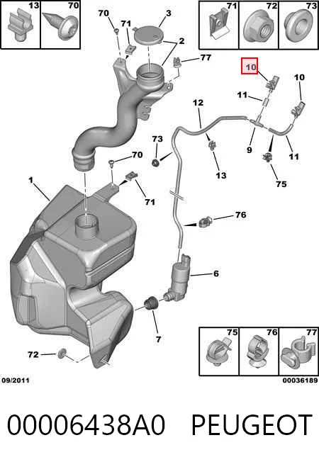 00006438A0 Peugeot/Citroen
