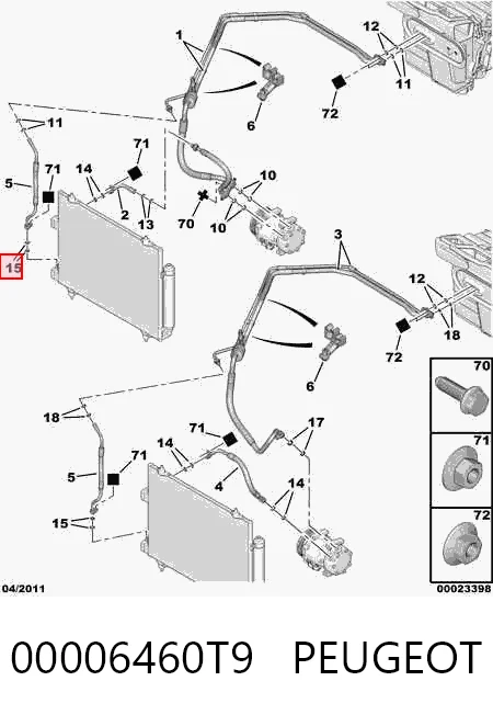 Compre 7701205573 Nissan/Infiniti Vedante anular de tubo de aparelho de ar condicionado