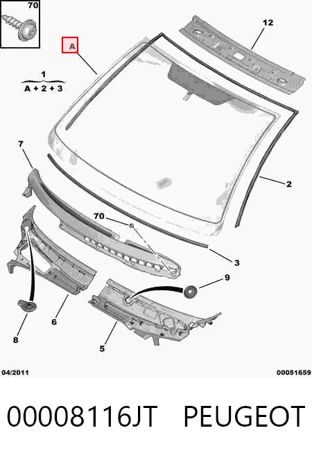  Pára-brisas Citroen C3 I hatchback (FC) (2002 - 2009) I