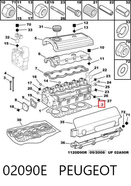 Compre 8701642 Kamoka Vedante de cabeça de motor (CBC)