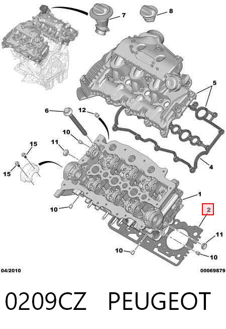 Compre 8701105 Kamoka Vedante de cabeça de motor (CBC)