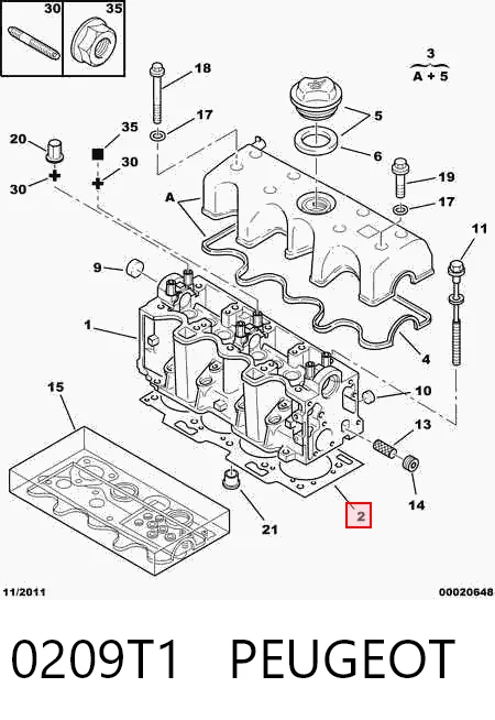 Vedante de cabeça de motor (CBC) Nissan Micra  K11