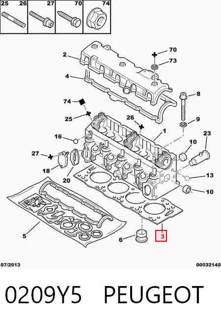 Vedante de cabeça de motor (CBC) Nissan Primera preço, a partir de 24,34 USD
