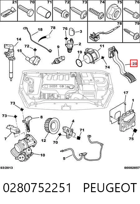  Pedal de gás (de acelerador) Citroen Xsara Picasso monovolume (N68) (2000 - 2010) Picasso