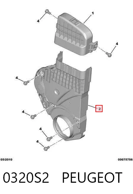 Proteção da correia do mecanismo de distribuição de gás Fiat/Alfa/Lancia 9637902780 preço, a partir de 19,45 USD