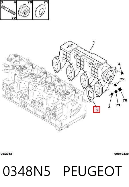 Compre Vedante de tubo coletor de admissão Renault Master 1