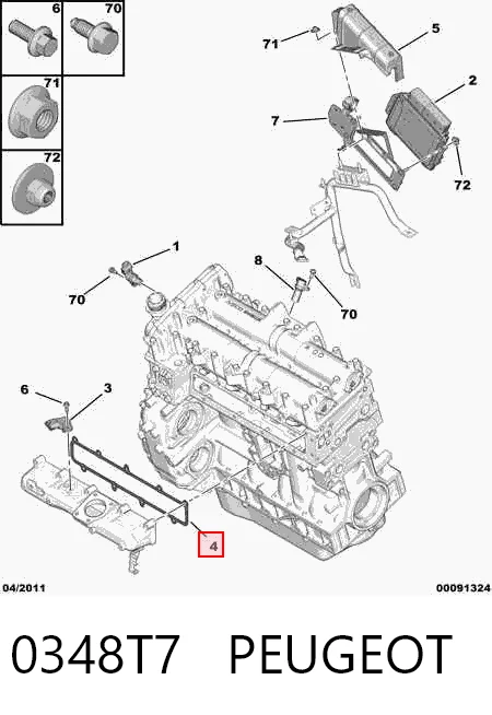 Vedante de tubo coletor de admissão Iveco Daily IV 