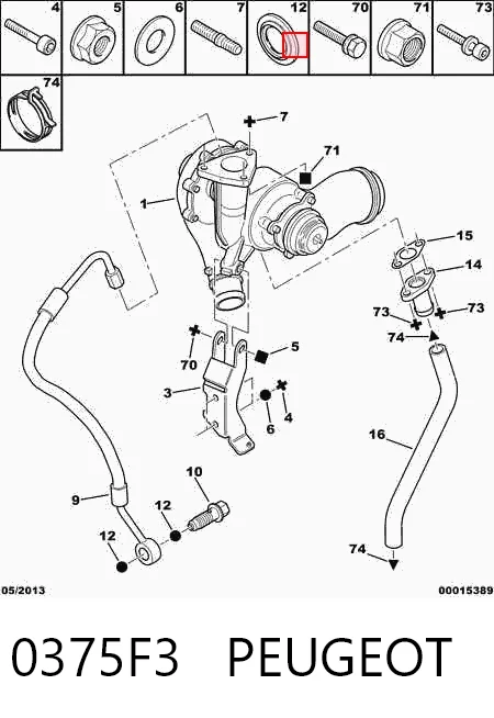 Turbina para Peugeot 406  8C