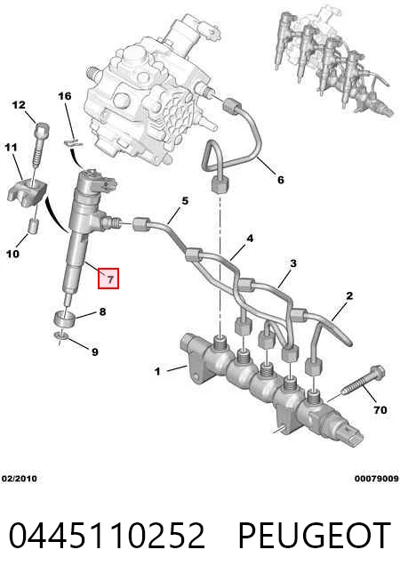 Injetor de injeção de combustível para Citroen C3 I FC