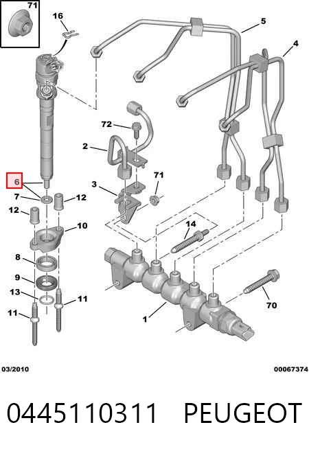 986435146 Bosch Injetor de injeção de combustível